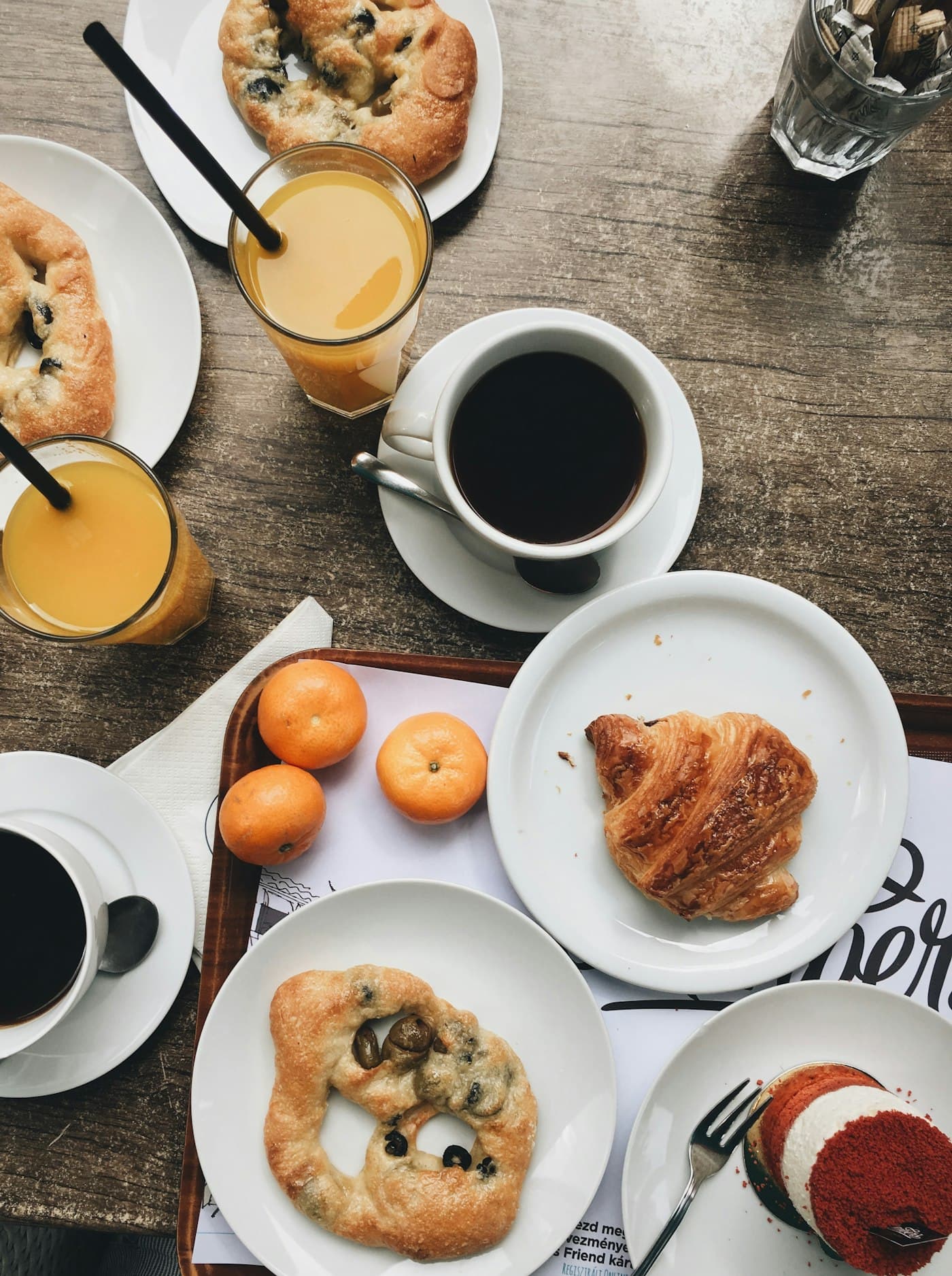 morning spread, office